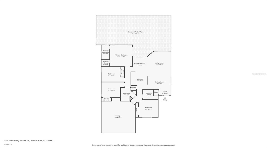 KISSIMMEE, Florida 34746, 4 Bedrooms Bedrooms, ,2 BathroomsBathrooms,Residential,For Sale,HIDEAWAY BEACH,0,MFRS5139158