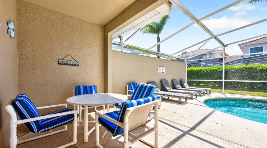 Covered lanai.
