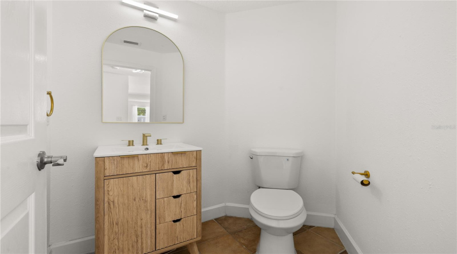 Renovated downstairs half bath