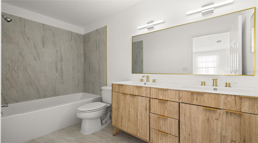 Renovated family bathroom