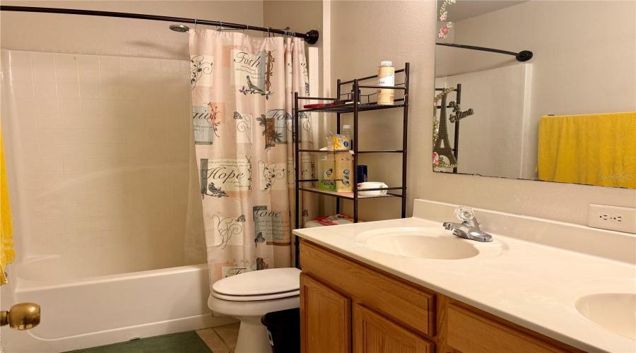 Second Full Bath with Double Sinks