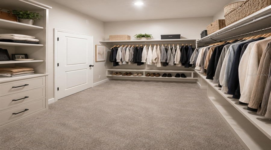 Primary walk in closet