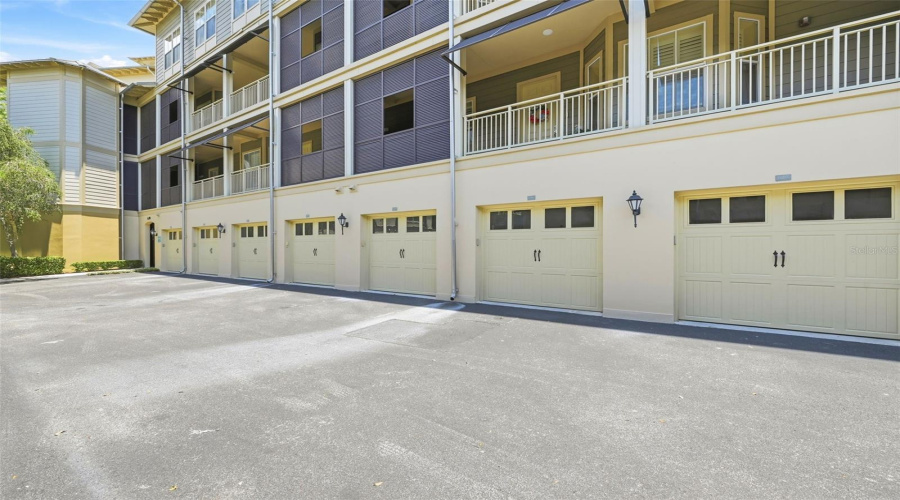 Garages directly underneath unit