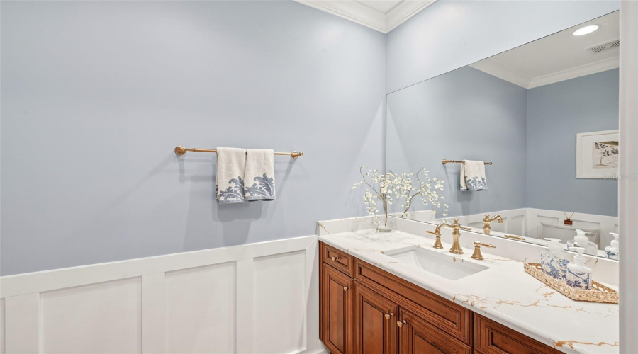 Main Floor Half-Bath Off Entry Lobby
