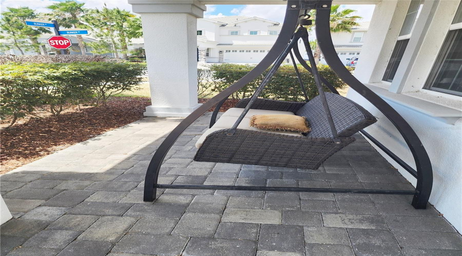 Private Swing front porch