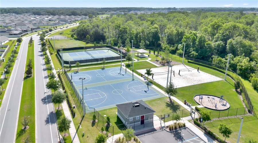 Storey Creek Recreation Area: Basketball, Tennis, Sand Volleyball, Playgounds