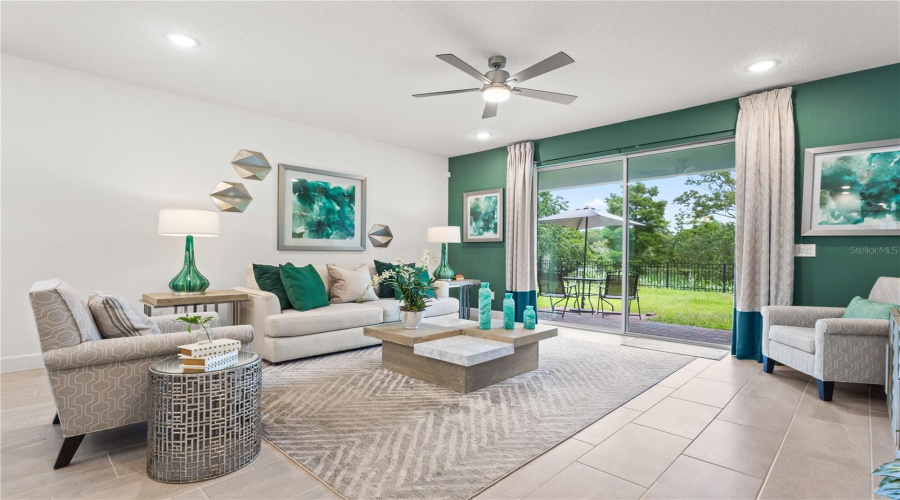 Serene Outdoor Views from Living Room
