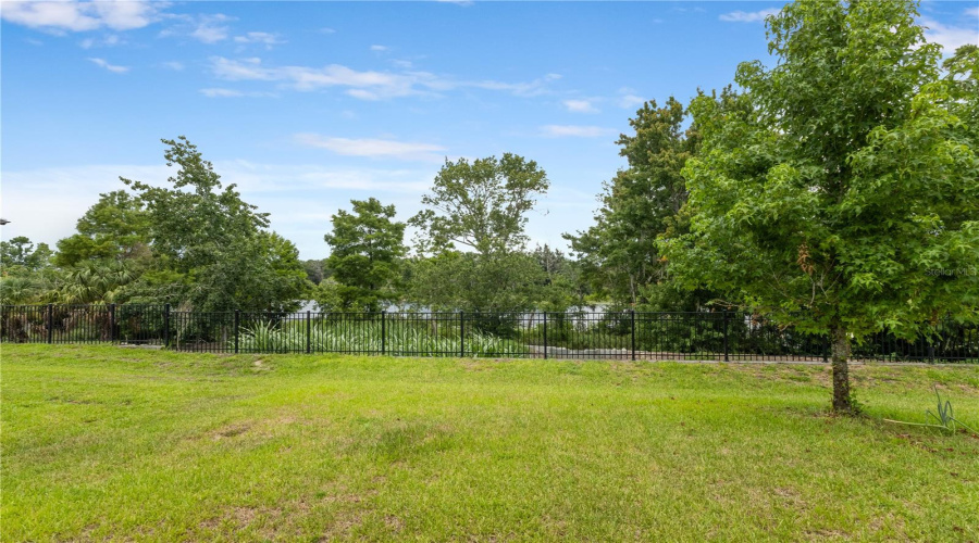 View from Backyard to Lake