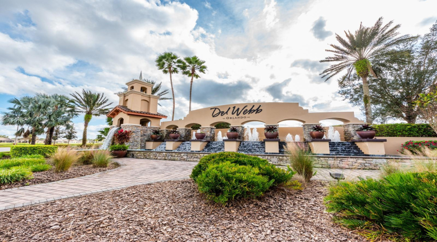 Residents of Del Webb Orlando enjoy OUTSTANDING RESORT-STYLE AMENITIES including a clubhouse, sparkling community pool, fitness center, tennis courts, golf course, and guard-gated security, along with countless SOCIAL ACTIVITIES AND EVENTS designed for active adult living.
