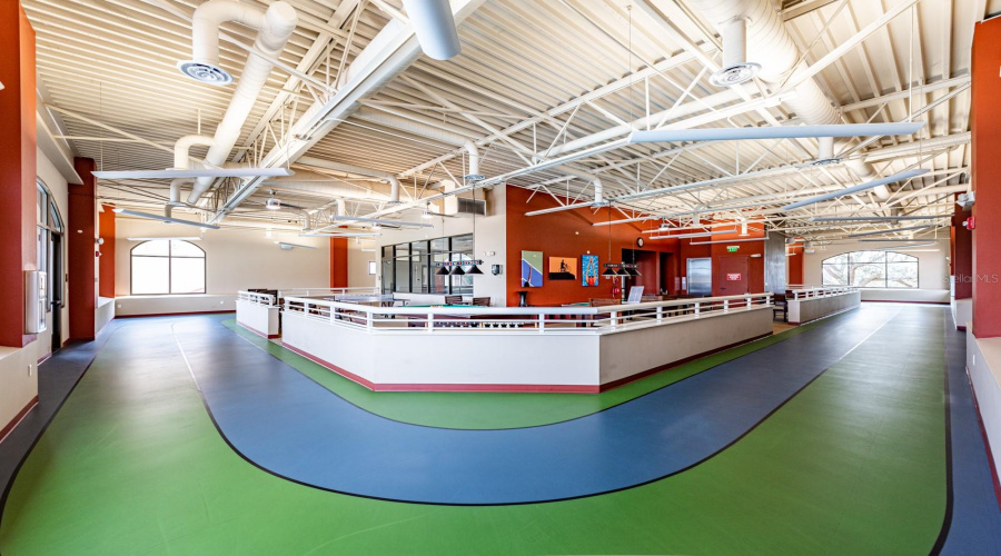 The Fitness Center indoor walking track