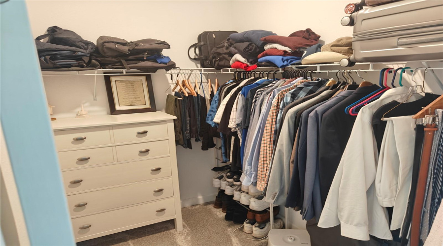 one of two master bedroom closets