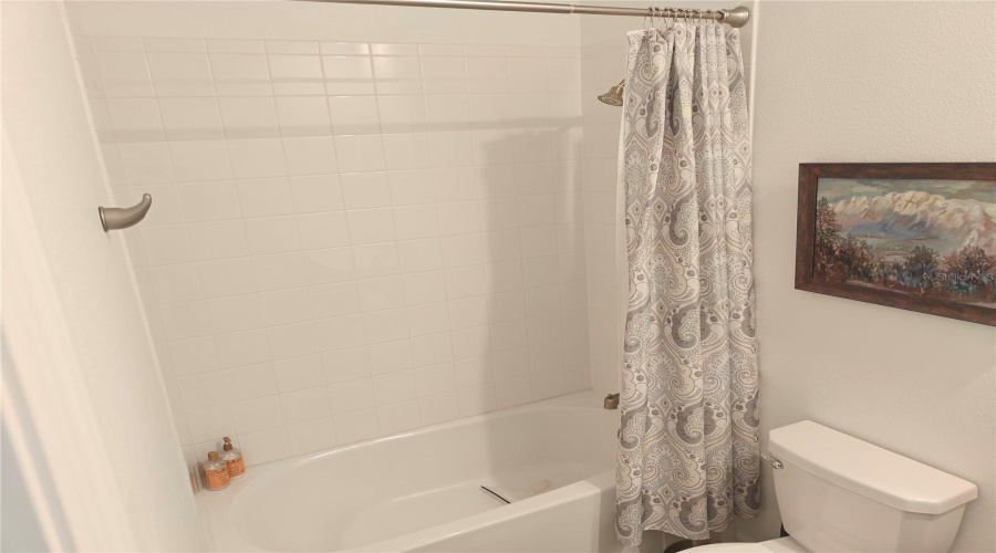Guest tub with shower
