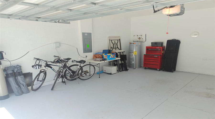 2 car garage fully texted and painted