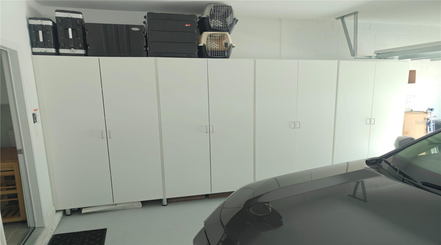 Lots of garage cabinets