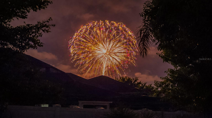 Magic Kingdom fireworks- right from your backyard