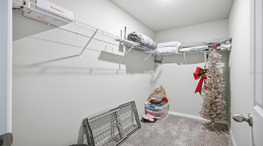 Primary walk-in closet