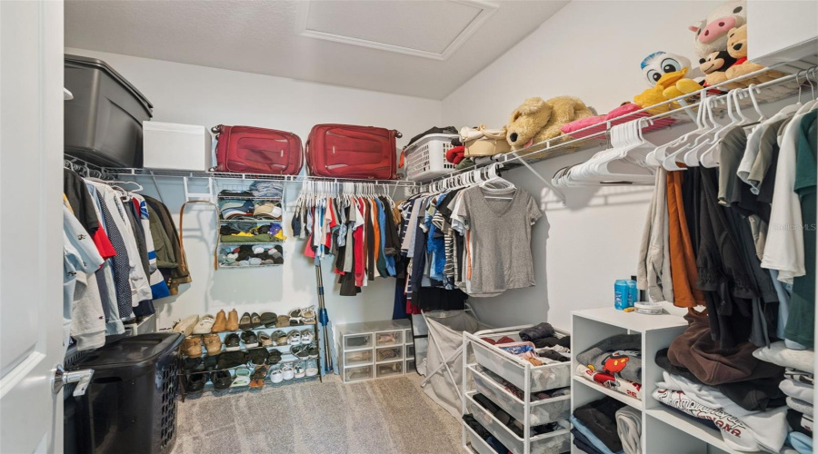 Primary closet