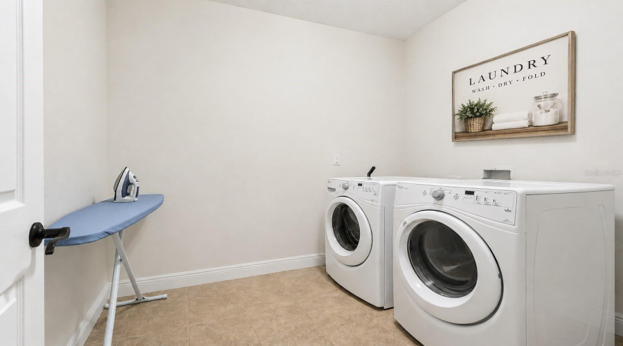 Upstairs Laundry room