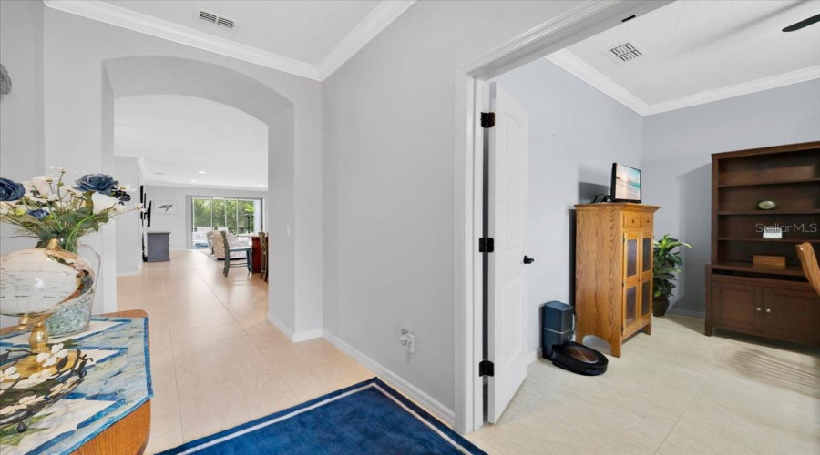 Foyer with Office to the right