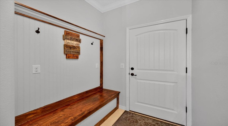 Mud Room entry from garage