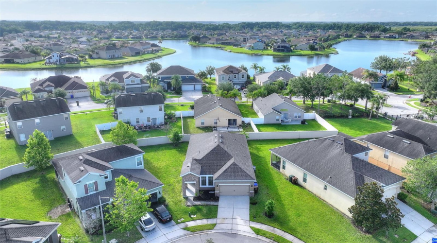 Drone view of home