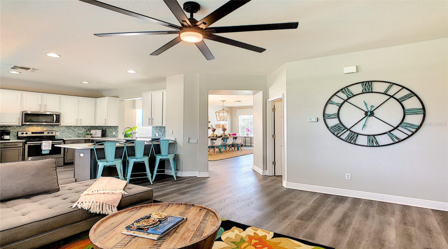 Family Room And Kitchen
