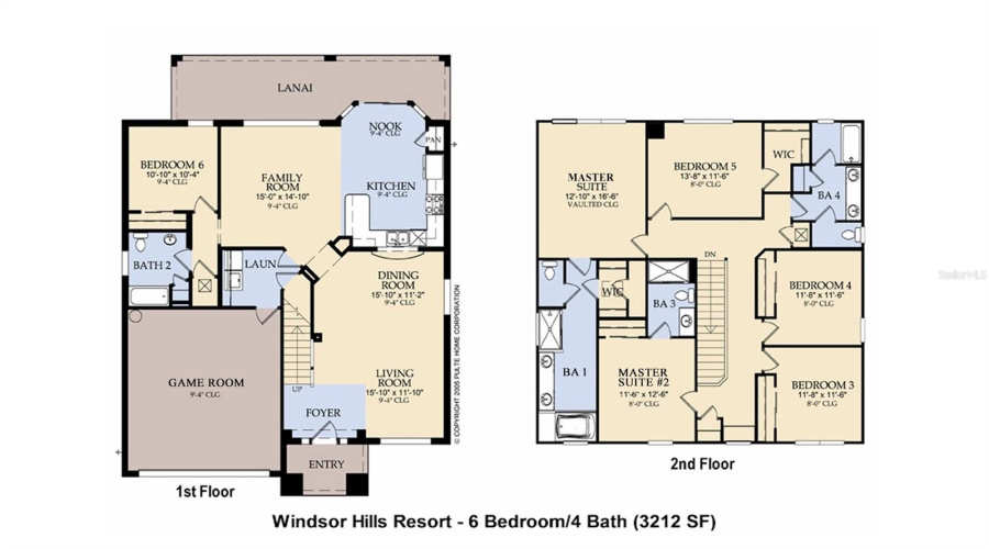 Floor Plan-Following BRs/BAs Labeled Per Plan