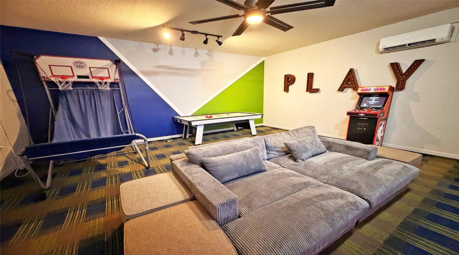 Air Conditioned Game Room (converted garage)