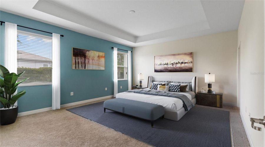 Virtual Staged - Primary Bedroom