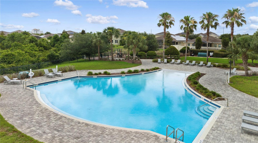 Community Pool with Playground