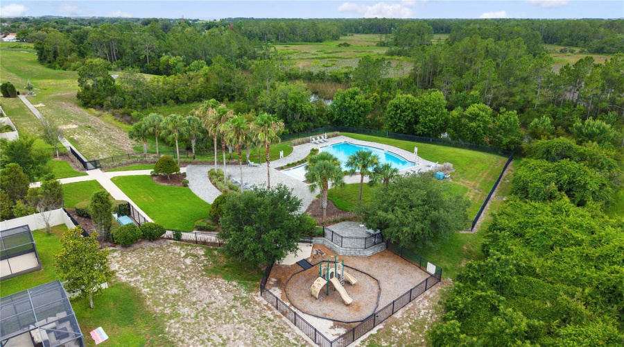 Community Pool with Playground