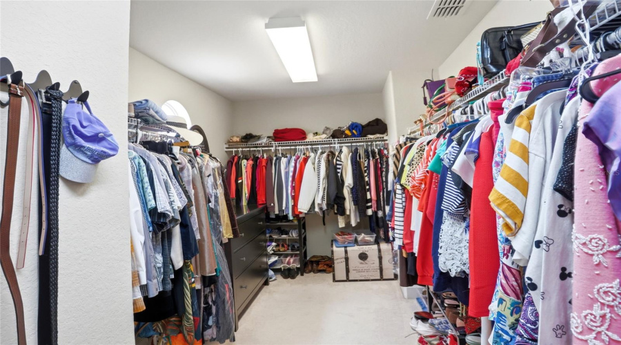 Primary closet