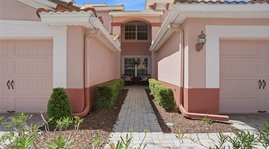 Walkway to front door