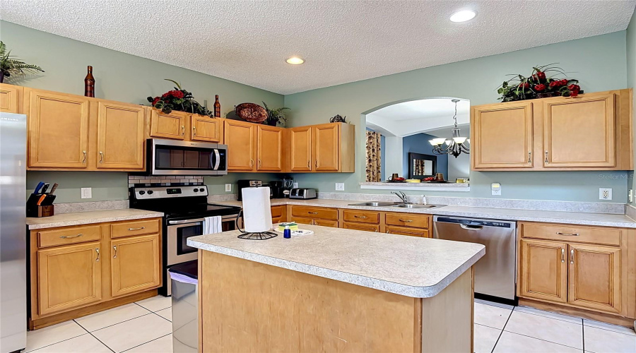 Kitchen with Island and Ample Counter Space