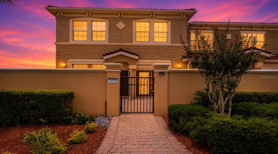 Corner unit townhome with fenced in patio.
