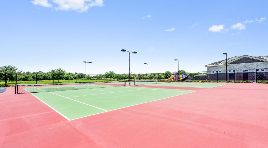 Community tennis courts