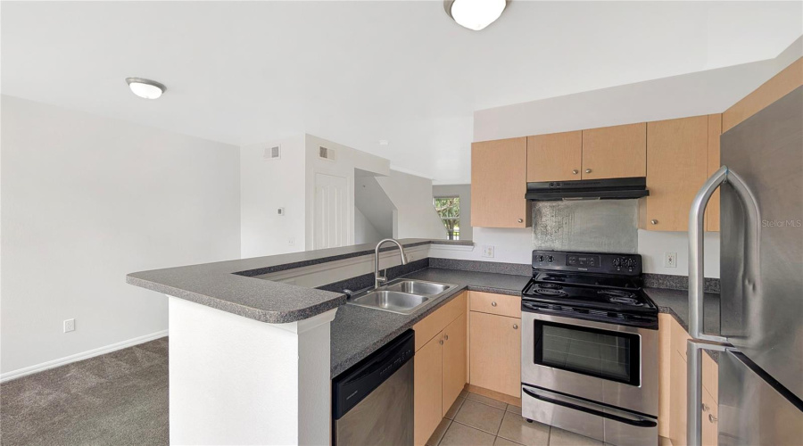 Kitchen toward Dining area