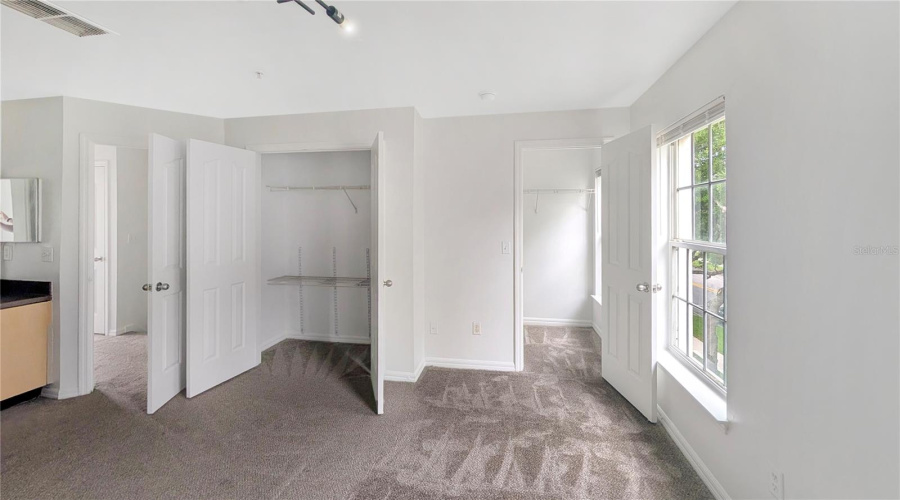 Primary Bedroom Double Closets