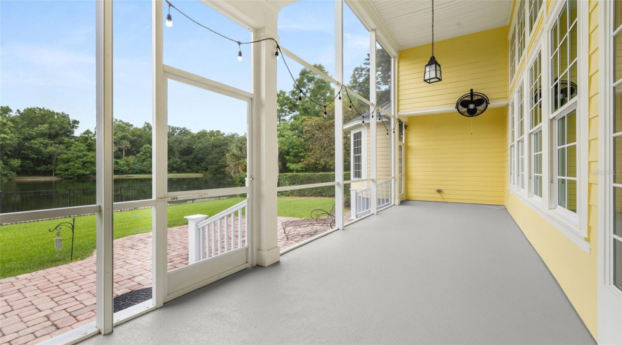 Screened Back Porch Covered Patio