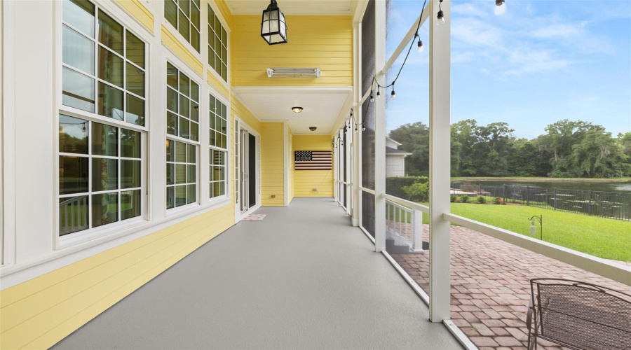 Screened Back Porch Covered Patio