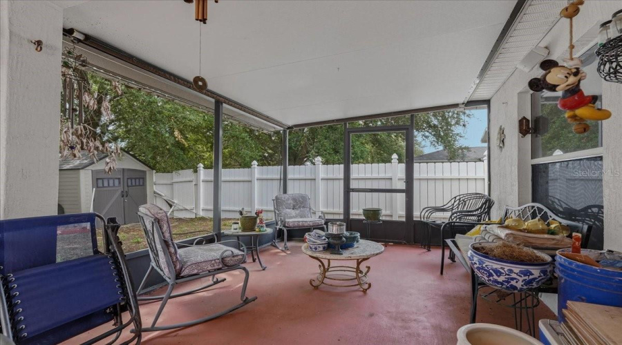 Rear porch