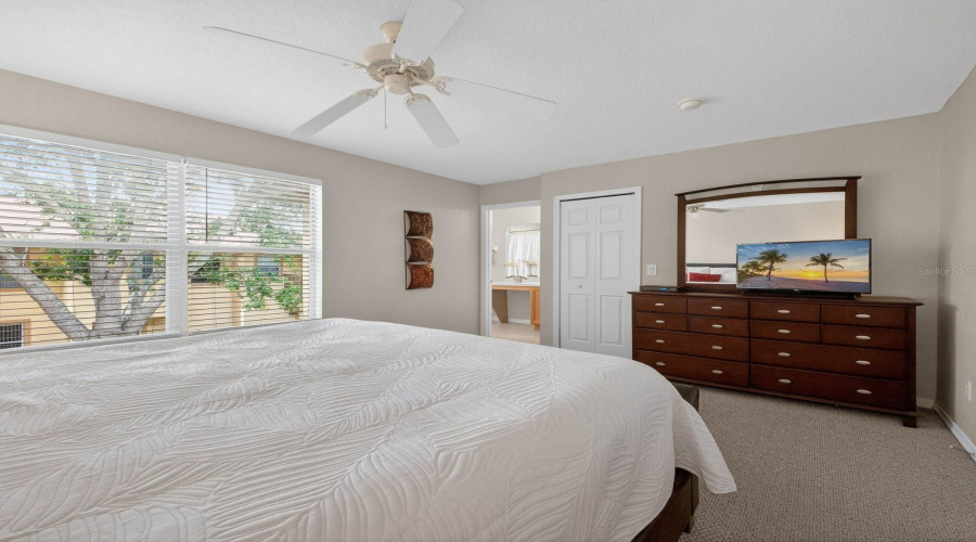 Another view of the primary bedroom on second floor.