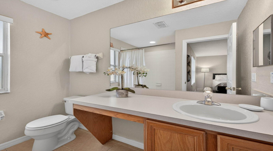Primary bathroom upstairs.