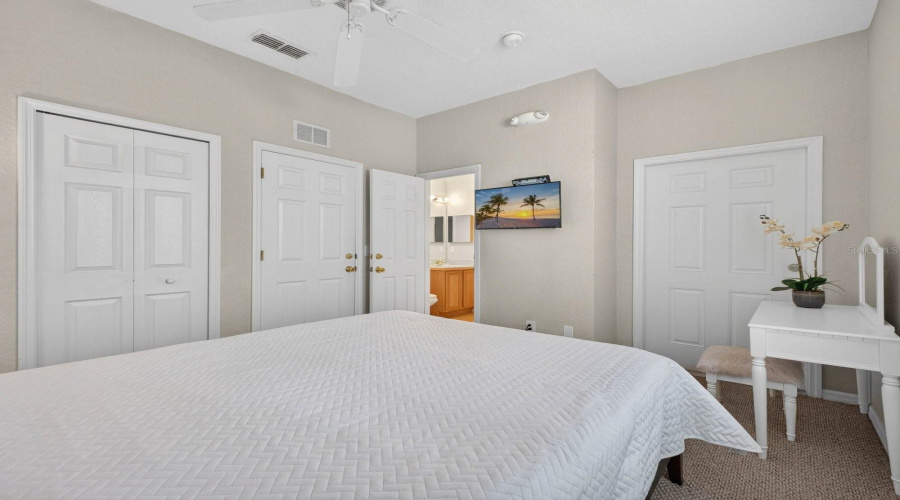 Another view of bedroom downstairs with ensuite and separate entrance.