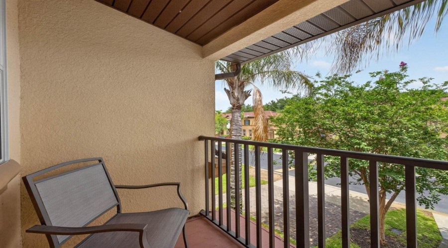 Private balcony.