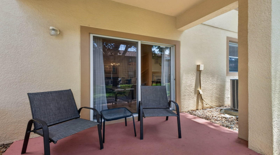 Exterior pation outside family room.