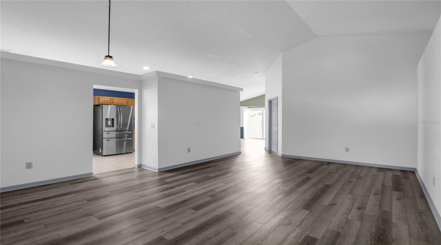 Formal Living Room & Kitchen