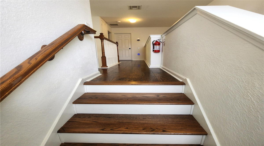 Updated Wood Laminate Stairway