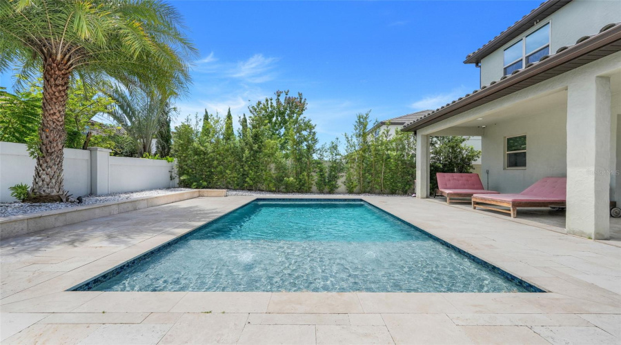 Aeriel shot private pool area