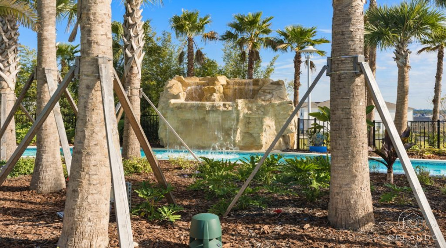 lazy river waterfall